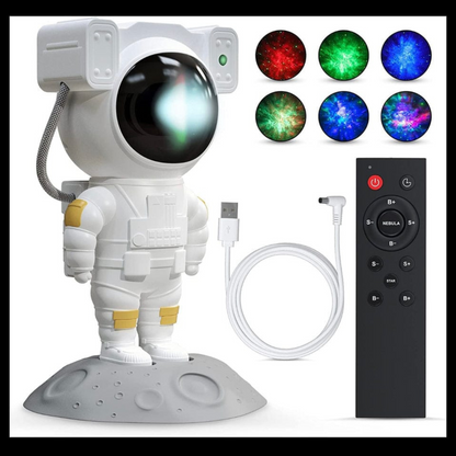 Astronauts Nebula Projector – Multiple Hub Starry Sky Galaxy Light with Remote & Timer
