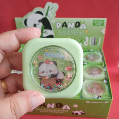 Cute Panda Sharpener with 2 Holes | Portable & Efficient Stationery Tool