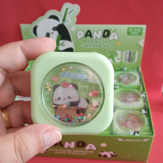Cute Panda Sharpener with 2 Holes | Portable & Efficient Stationery Tool