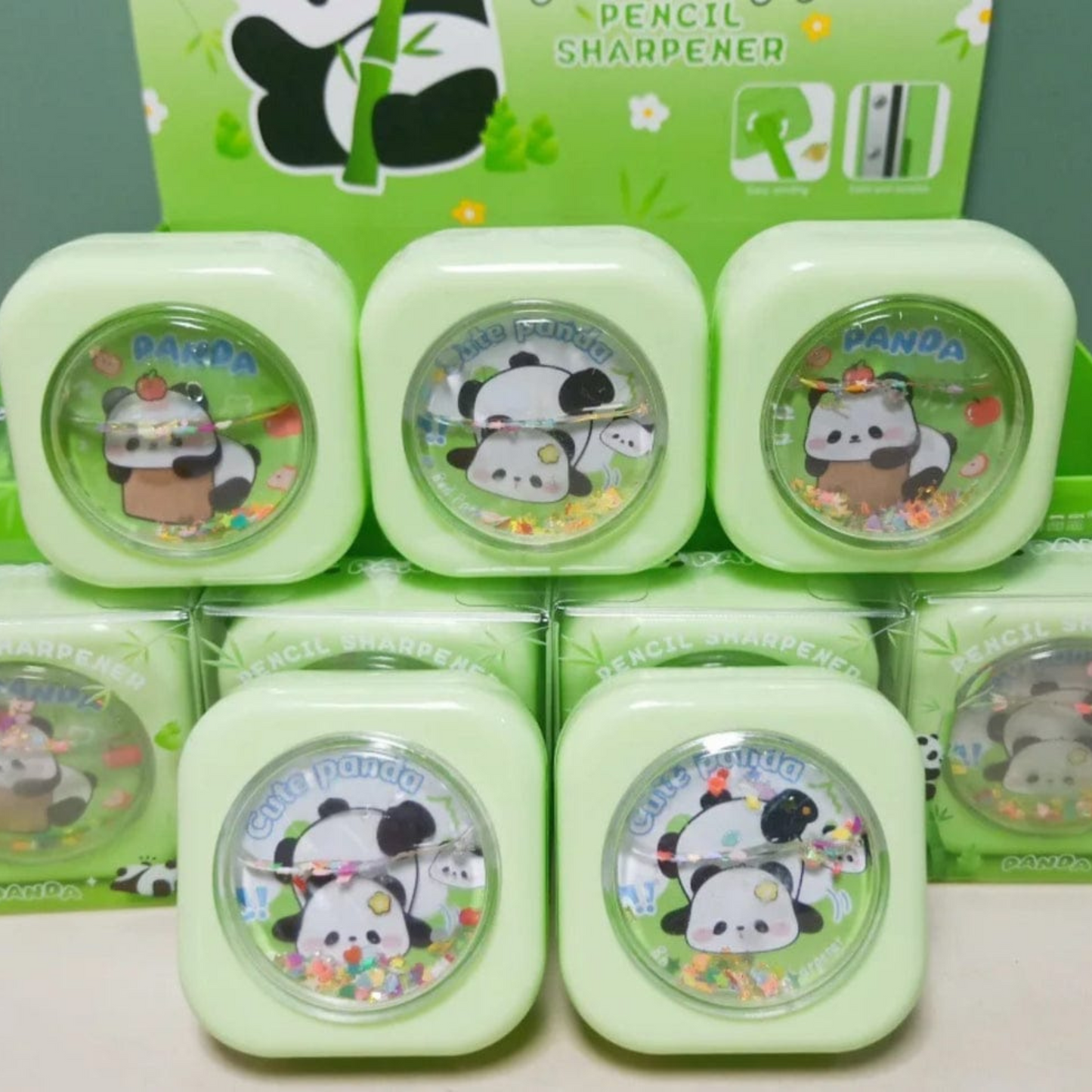 Cute Panda Sharpener with 2 Holes | Portable & Efficient Stationery Tool