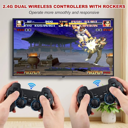 Multiple Hub 1080P Wireless Video Game Stick – Retro Gaming Console for TV with 9 Emulators